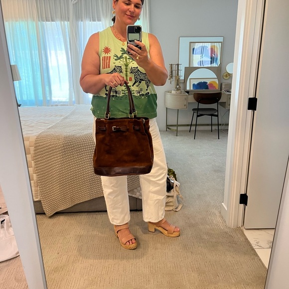 Sundance Brand Elegant Brown Suede Tote Bag - Vintage - Picture 5 of 5